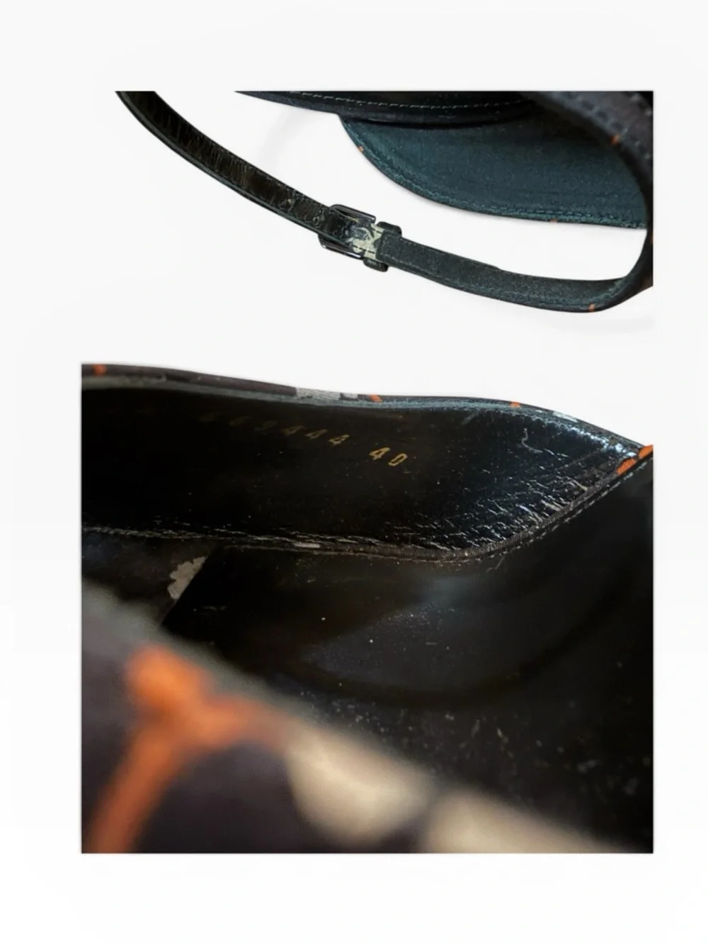 Saint Laurent Jodie 125 Floral Platform Heels Sandals in Black Silk EU 40 US 10 - Picture 13 of 16